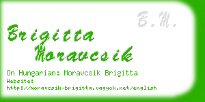 brigitta moravcsik business card